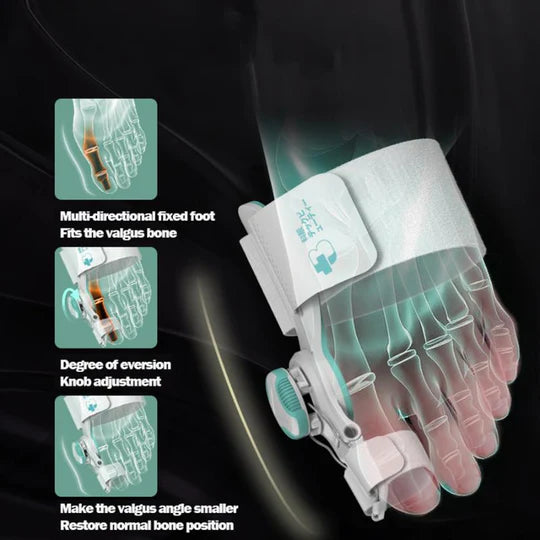 Perilla ajustable del corrector del enderezador del dedo gordo de la férula del juanete (B)