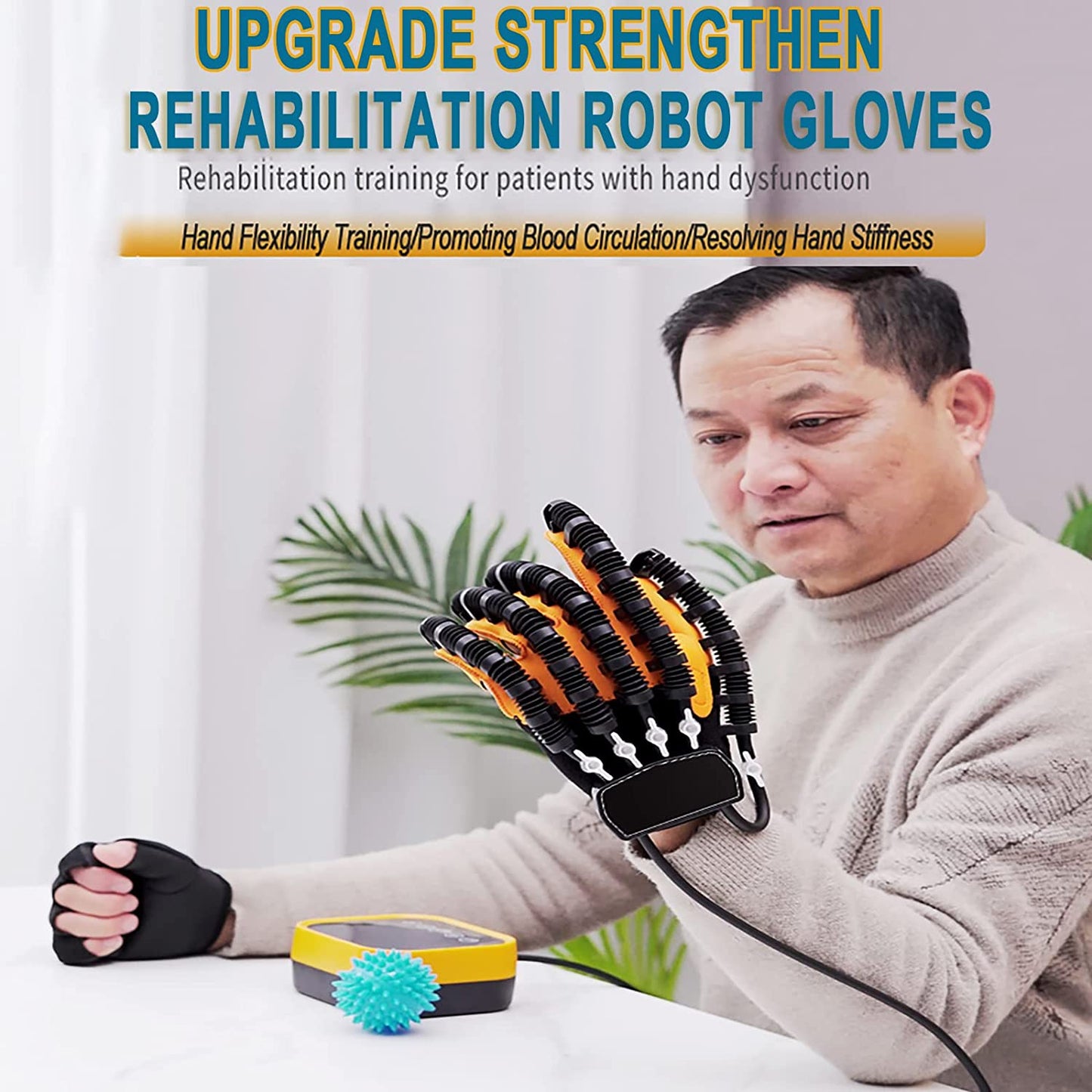 Hemiplegia Finger Rehabilitation Trainer Robot Gloves