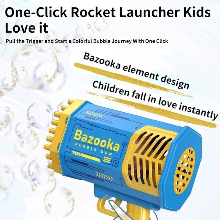 Kids-Bubble-Machine-Toy-LED-Lighting-Electric-69-Holes